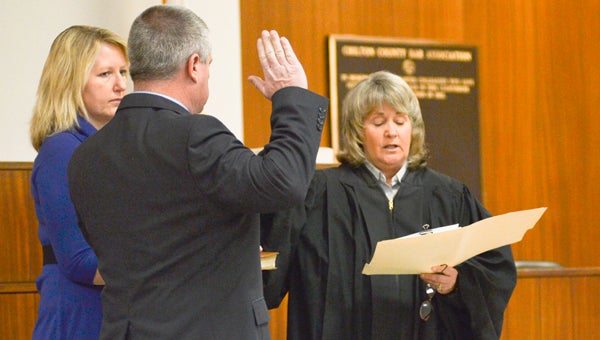 Shearon sworn in as sheriff - The Clanton Advertiser | The Clanton ...