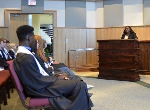 Elizabeth Huntley was the guest speaker, and shared with students some of her personal experiences surrounding her childhood. 