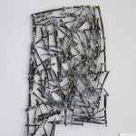 The state of Alabama constructed out of old nails was created by Ocie DeVaughn and is an example of the work that will be on display during the Arts Council’s July exhibit. DeVaughn specializes in transforming used items into art. (Photo by Anthony Richards)