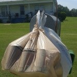 Bags hanging on mailboxes were a common sight on residential streets around Clanton on Saturday. An estimated 18,000 pounds of non-perishable items was collected.