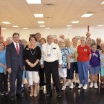 Prior to the town hall meeting, Congressman Gary Palmer socialized at Senior Connection. (Photo by Anthony Richards)