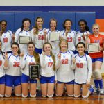 The Chilton County varsity volleyball squad hosted and won the Area 5-6A tournament on Tuesday. 