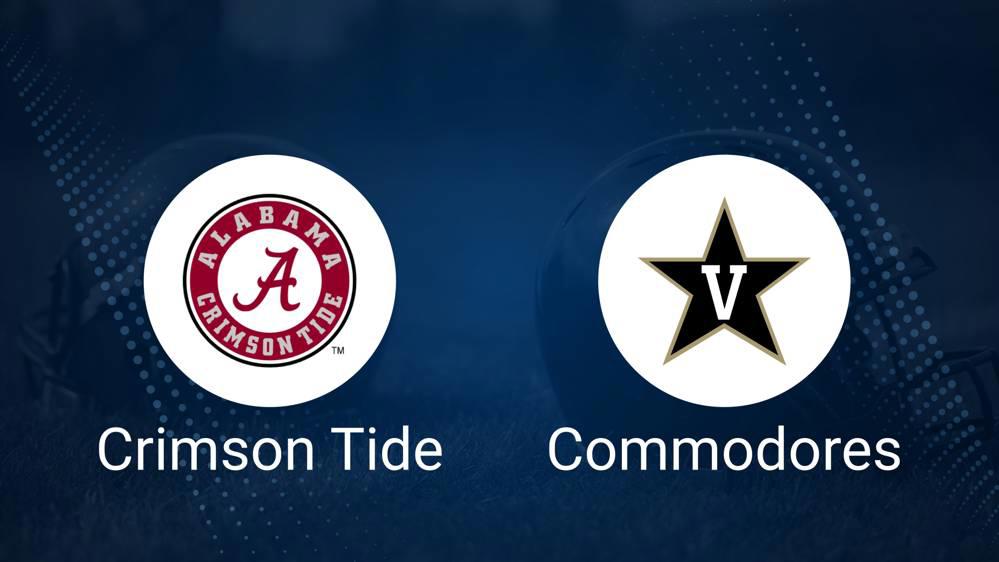 Alabama vs. Vanderbilt Oct. 5 Tickets & Start Time