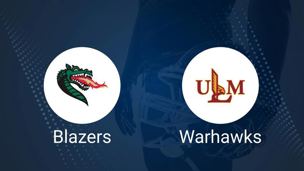 UAB vs. UL Monroe September 7 Tickets & Start Time