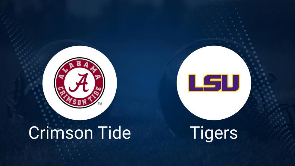 Alabama vs. LSU Nov. 9 Tickets & Start Time