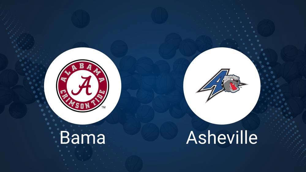 Alabama vs. UNC Asheville Basketball Tickets - Monday, November 4