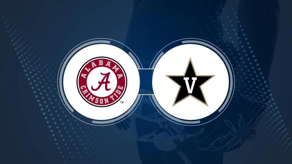 Alabama vs. Vanderbilt: Odds, spread, and over/under - Oct. 5