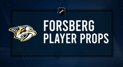 Filip Forsberg Player Prop Bets for the Predators vs. Kraken Game - October 15