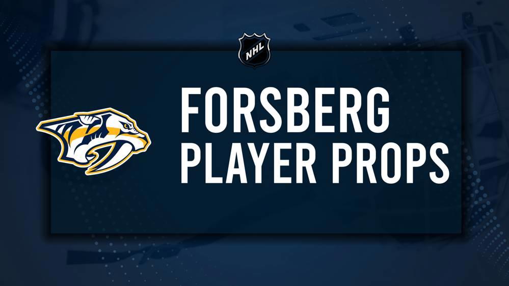 Filip Forsberg Player Prop Bets for the Predators vs. Red Wings Game - October 19