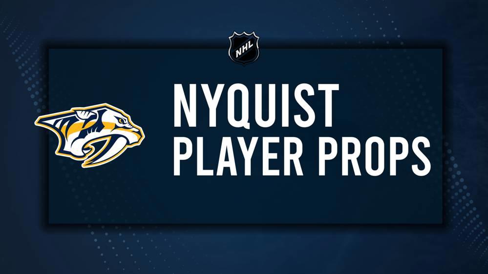 Gustav Nyquist Player Prop Bets for the Predators vs. Bruins Game - October 22