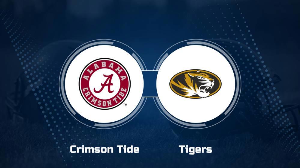 Where to Watch Alabama vs. Missouri on TV or Streaming Live - Oct. 26