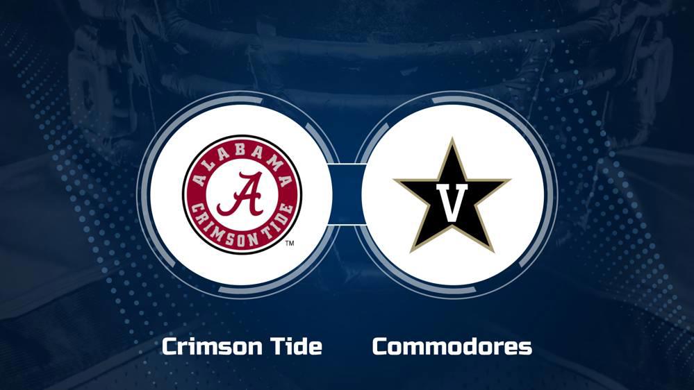 Where to Watch Alabama vs. Vanderbilt on TV or Streaming Live - Oct. 5