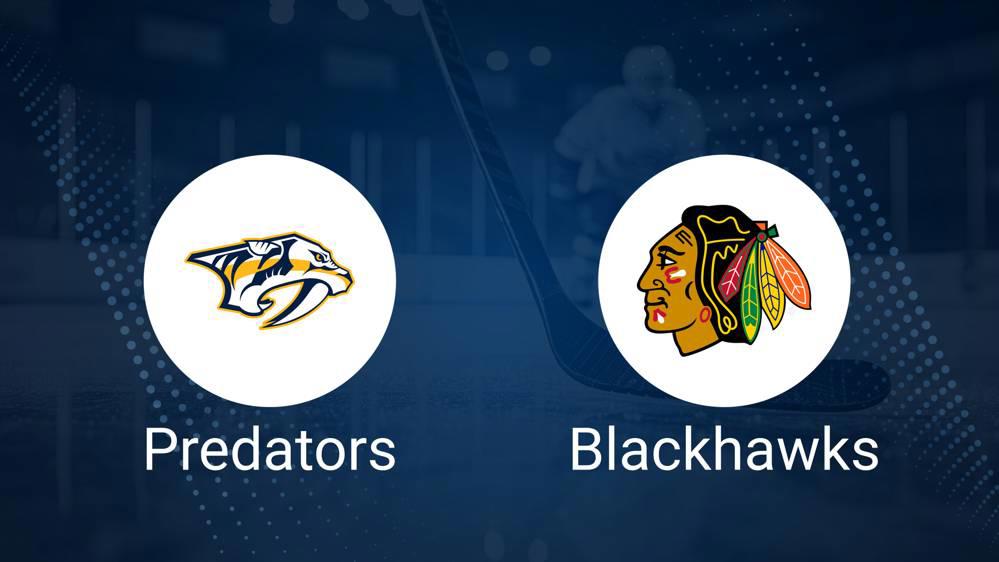 Where to Watch Nashville Predators vs. Chicago Blackhawks on TV or Streaming Live - October 25