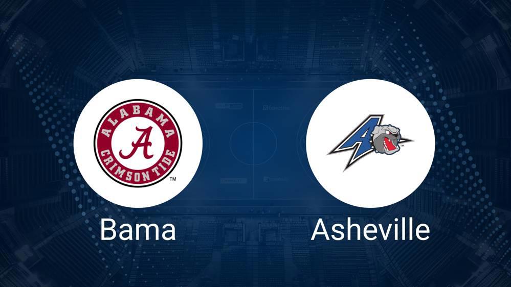 How to Watch Alabama vs. UNC Asheville on TV or Live Stream - November 4