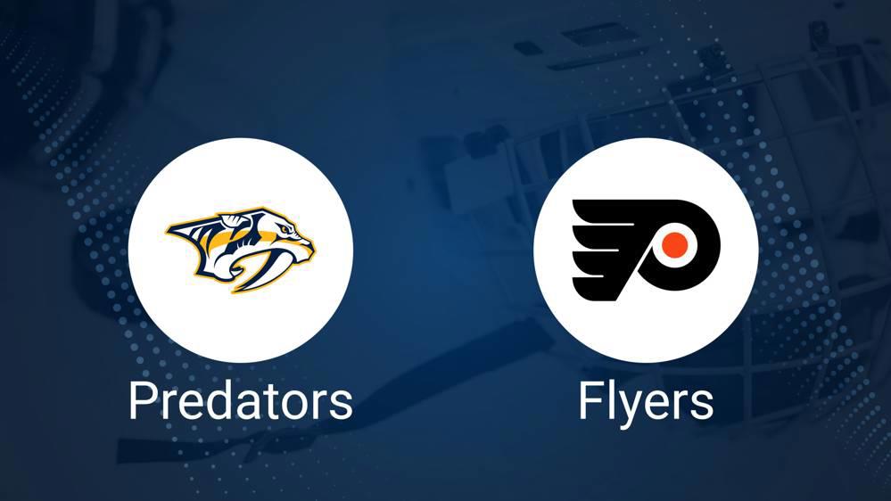 Where to Watch Nashville Predators vs. Philadelphia Flyers on TV or Streaming Live - November 27