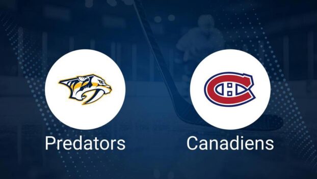 Where to Watch Nashville Predators vs. Montreal Canadiens on TV or Streaming Live - December 5