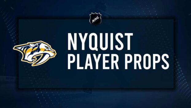 Gustav Nyquist Player Prop Bets for the Predators vs. Golden Knights Game - January 14