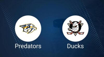 Predators vs. Ducks Injury Report Today - January 25