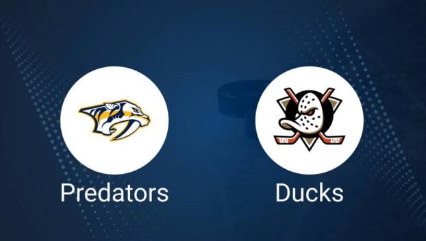 Predators vs. Ducks Injury Report Today - January 25